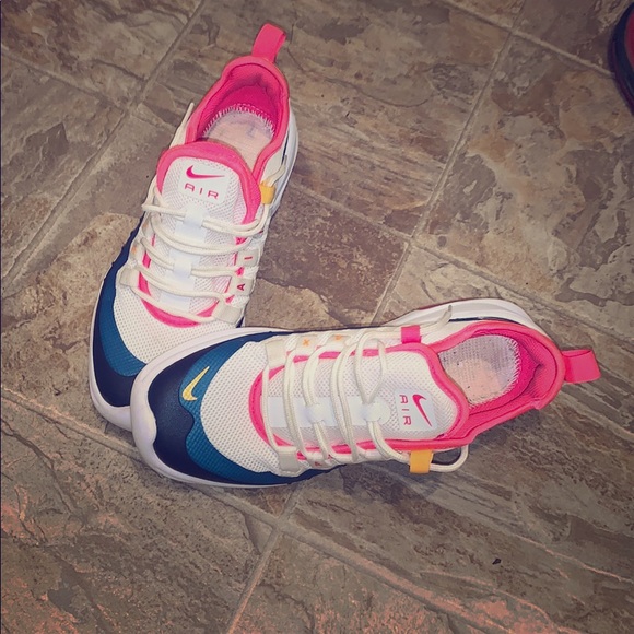 two color nike shoes